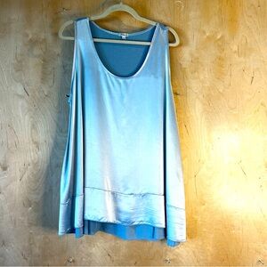 PJ Harlow Natalie Pajama Top Satin and Jersey Large